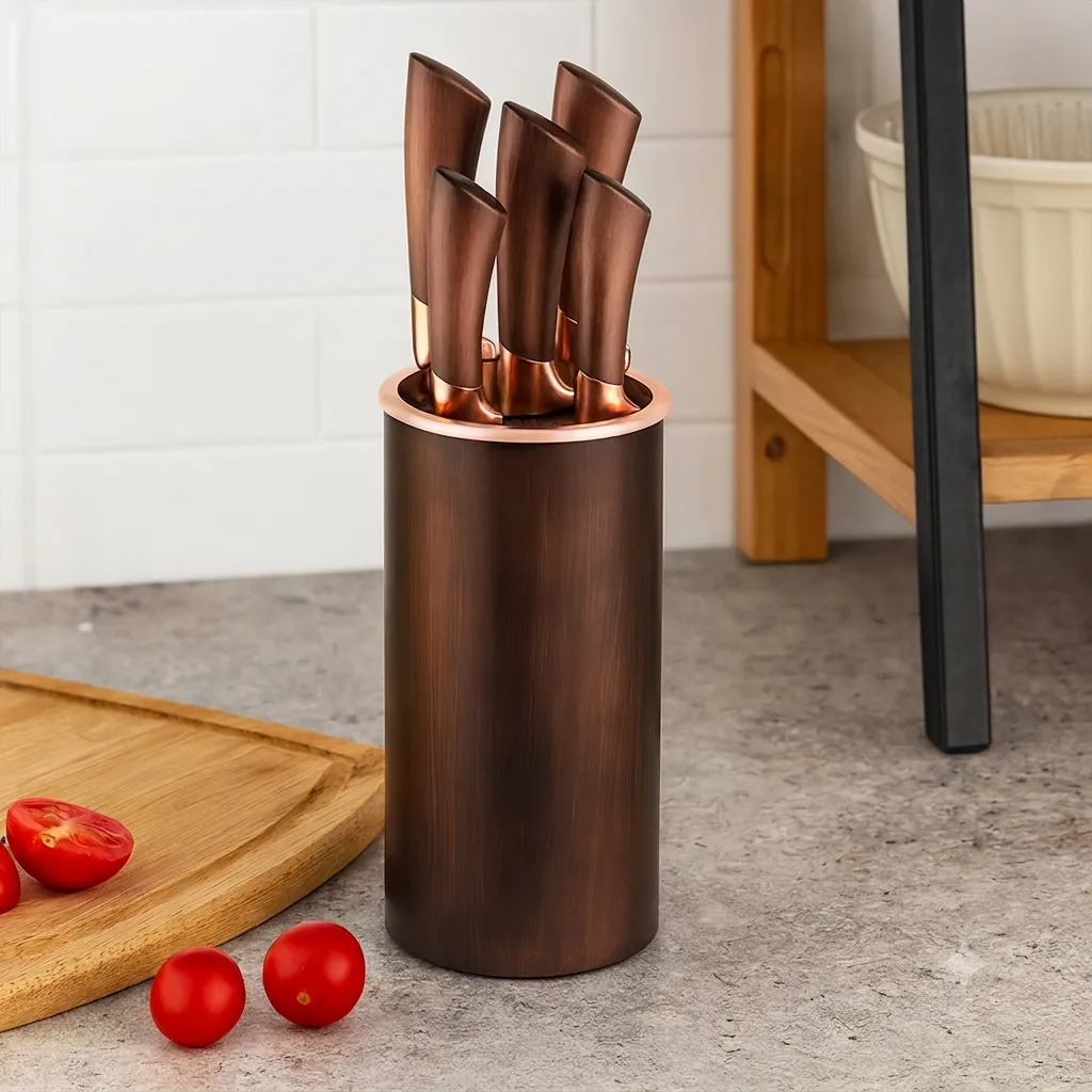 Knife set with holder 6 pcs KB-5111E