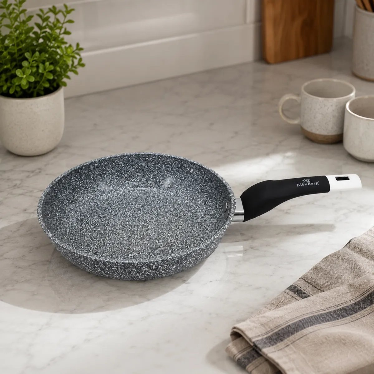 Granite Nonstick Coating Fry Pan 22cm Induction Compatible KB-8633