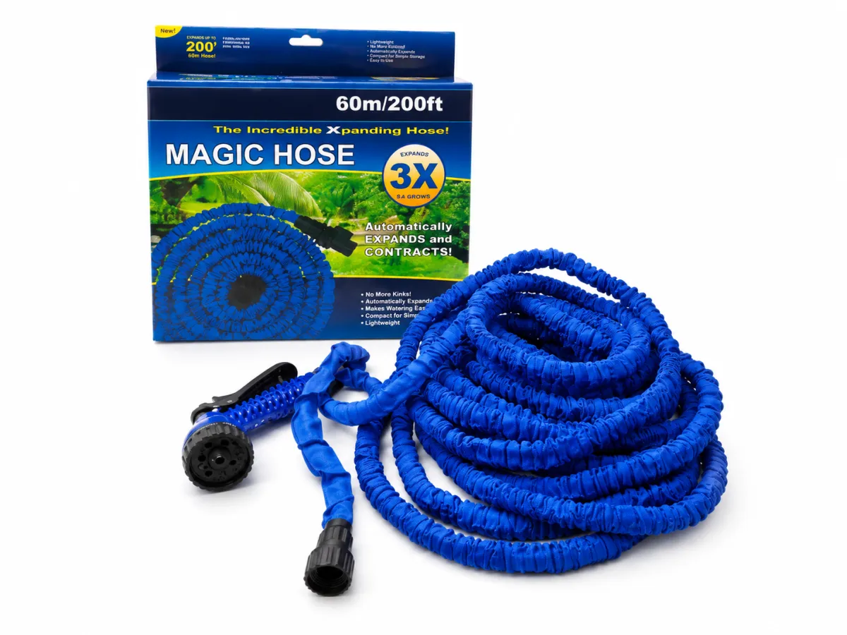 Expanding Garden Hose with Spray Gun 60m / 200ft KDM0714