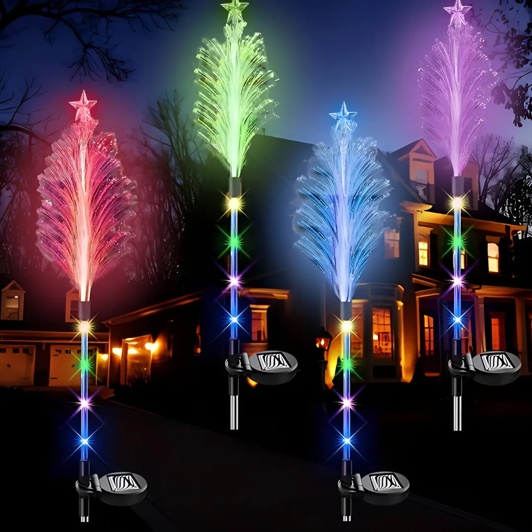 Solarna vrtna lampa sa zvijezdom i zabodom RGB, 2 kom - SL1185