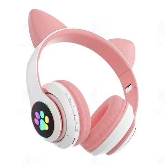 Draadloze Bluetooth-hoofdtelefoon met Kattenoren LED - SC-136