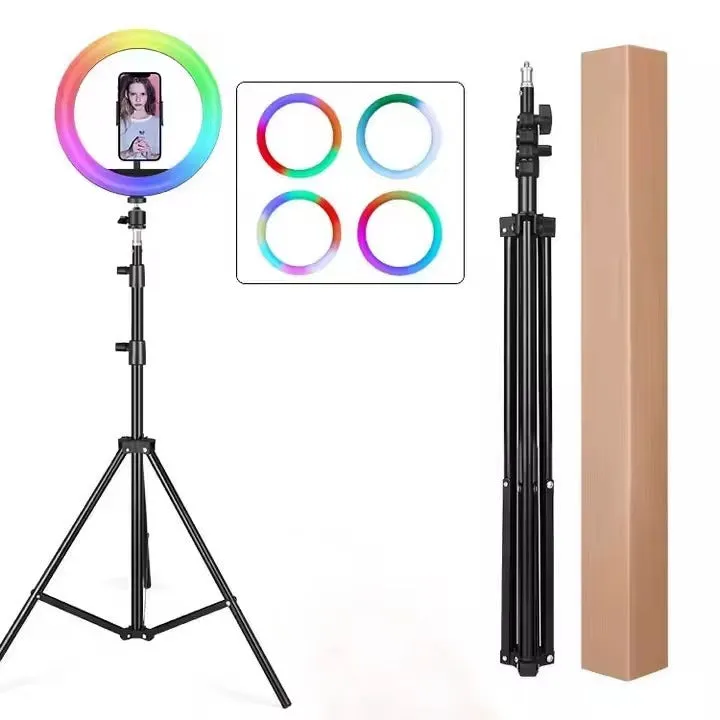RGB Ring Light with Tripod Stand and Phone Holder