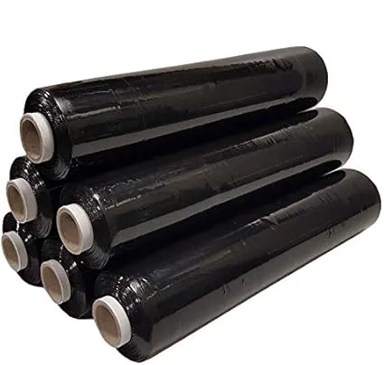 Black Stretch Film Packaging Wrap - Protection, Privacy, Durability
