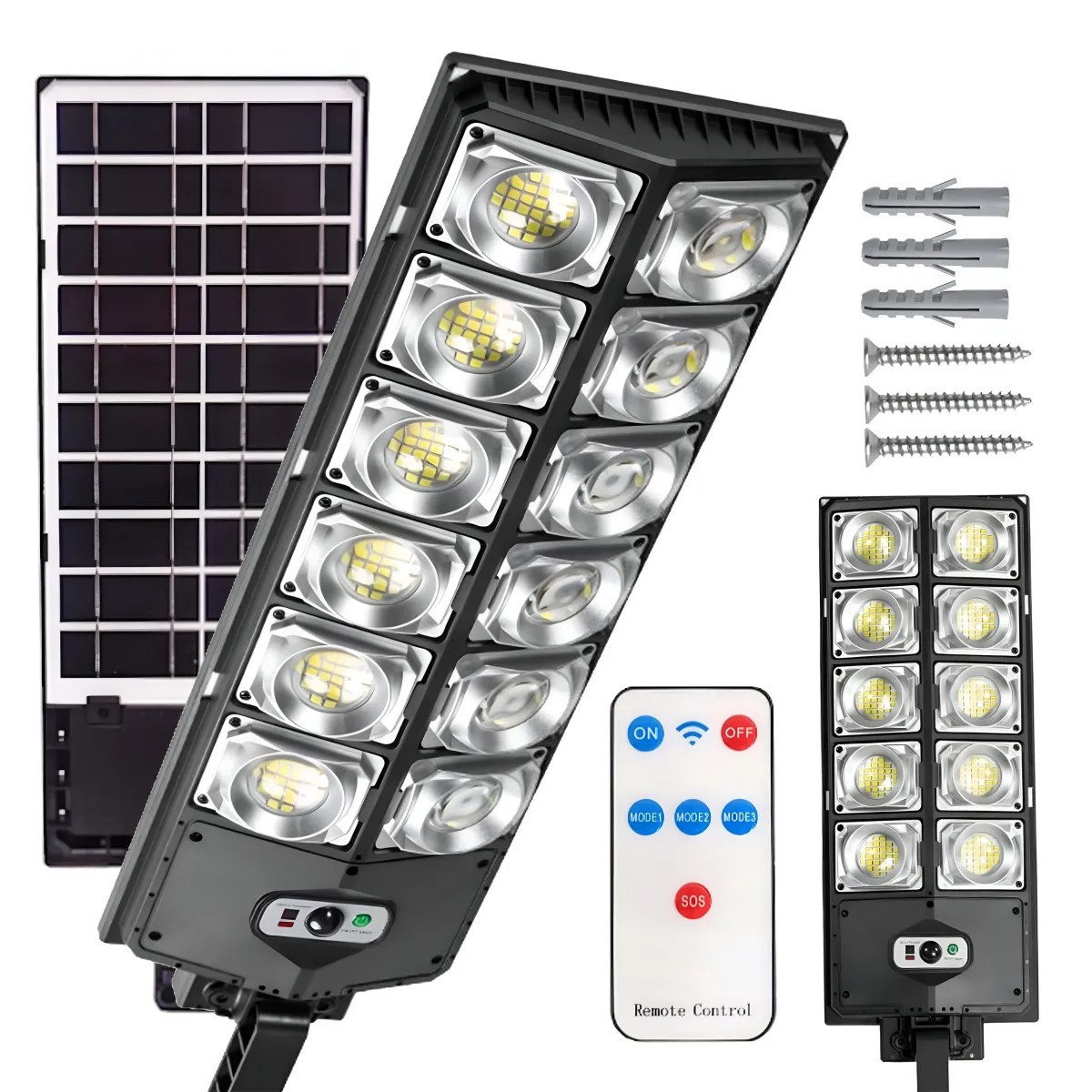 SOLAR INDUCTION STREET LAMP 1200W LAMP WITH MOTION AND DUSK SENSOR + REMOTE - SL1204
