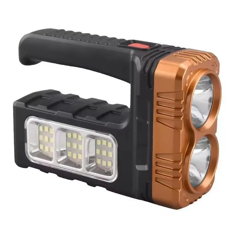 Solar LED COB Rechargeable Flashlight Lantern Power Bank Waterproof KDM0336