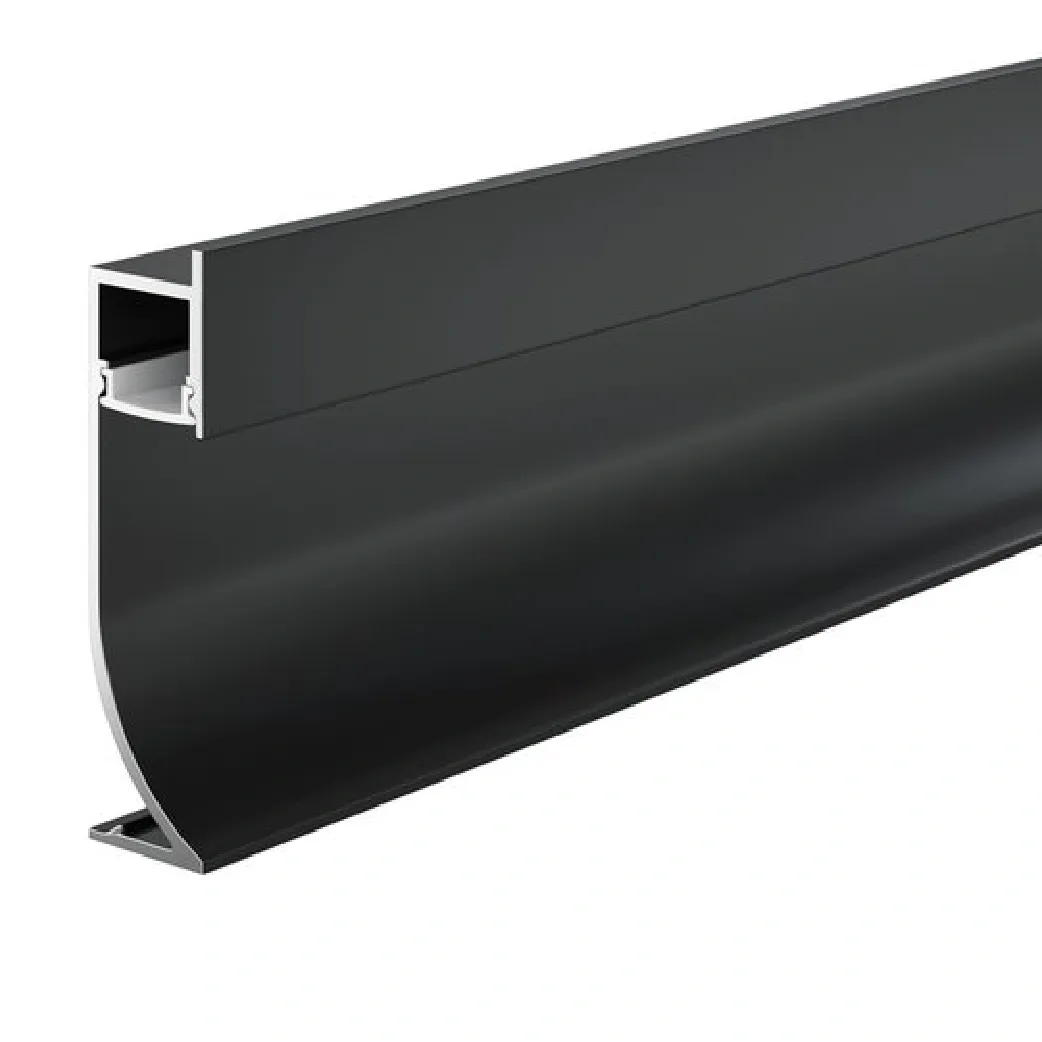 Profil plintă aluminiu LED 3m negru mat VS-TX-225