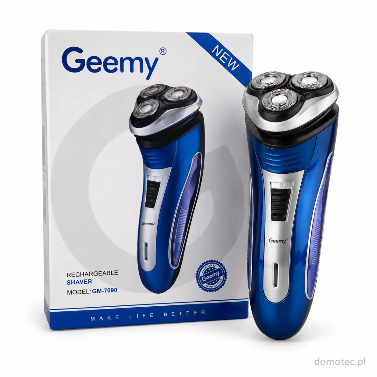 Geemy GM-7090 Rechargeable Rotary Electric Shaver KDM0145