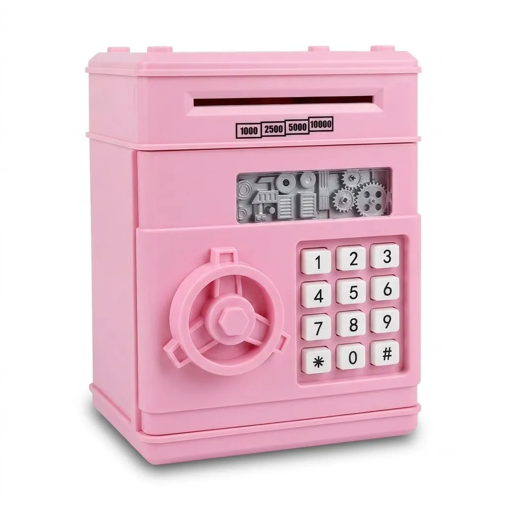 Children's Electronic Money Saving Box Plastic Mini Safe- SC-911