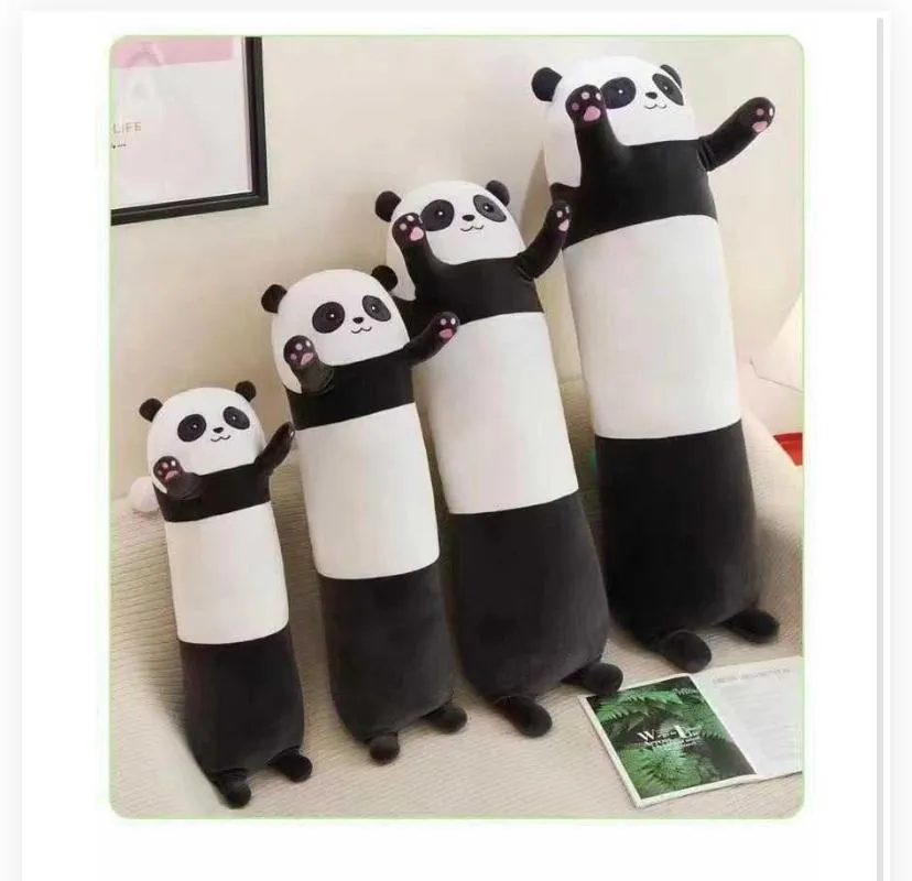 Design & Features: Each plushie features a classic giant panda color scheme with blac