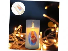 Świeca LED do modlitwy katolickiej KDM0215