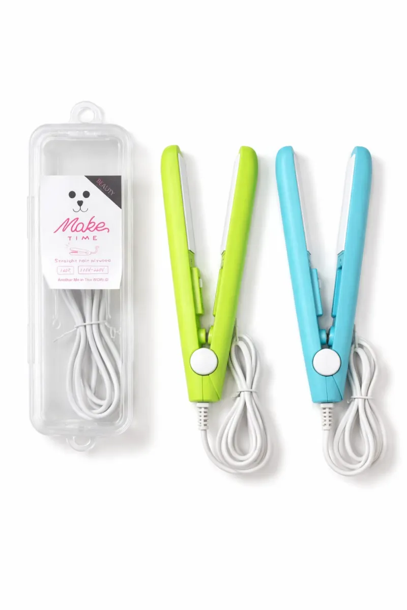 Portable Mini Hair Straightener with Ceramic Plates - Quick Styling KDM0420
