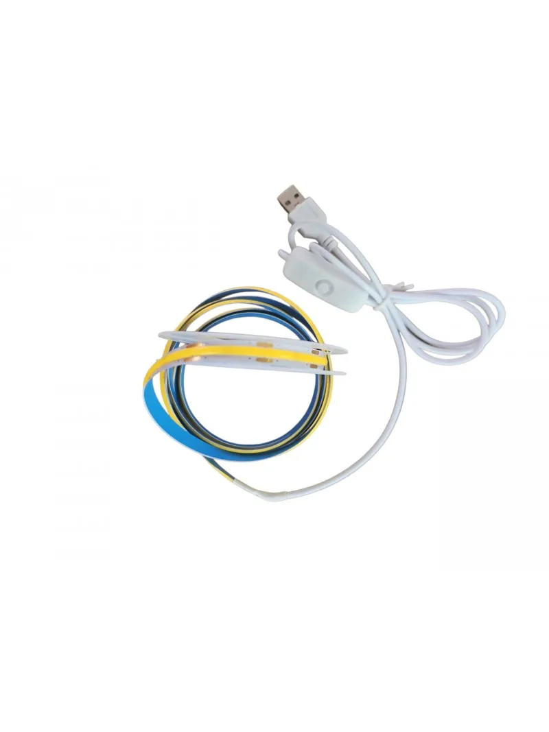 COB LED Strip 5V 2m Warm White USB - KYS0306
