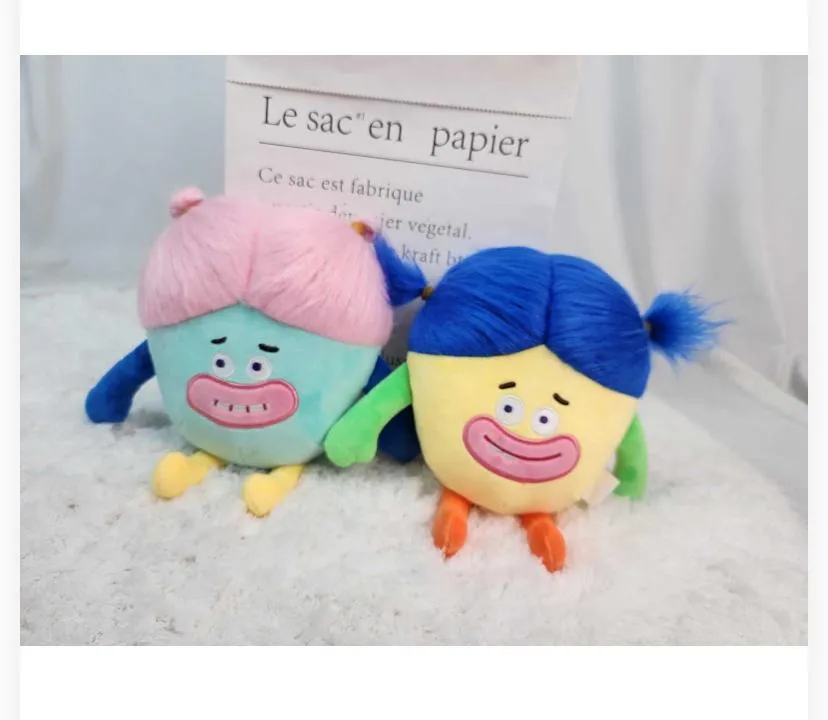 Quirky Monster / Girl Plush Toys with Faux-Hair Pigtails