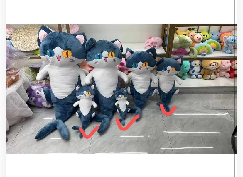 Shark Cat / Cat-Fish Hybrid Plush Toys