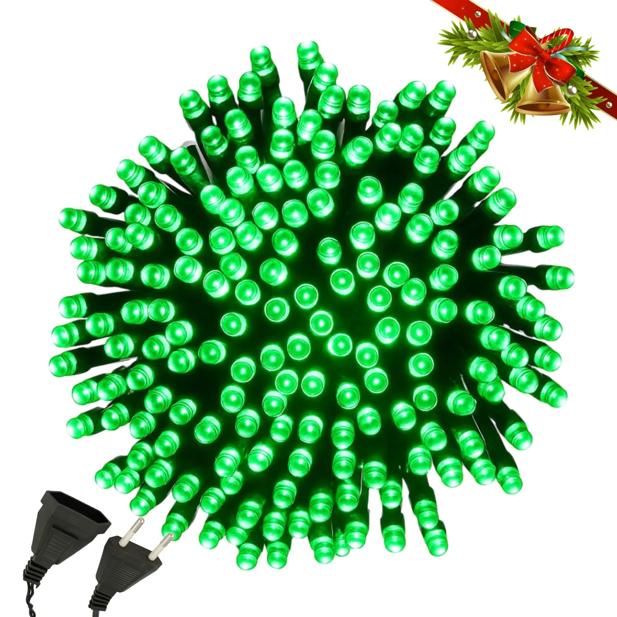 Christmas Tree Lights 500 LED - 30M - Green - 8 Mode - L090947