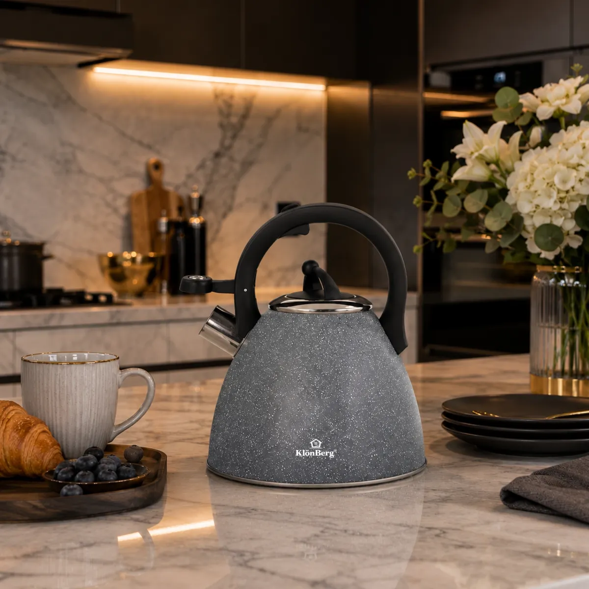 Nerūdijantis plieninės švilpimas kettle 3.0L