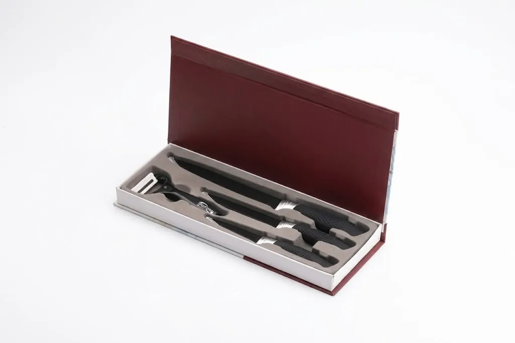 Knife Set With Box Black 4 Pcs - SW-9999-BLK