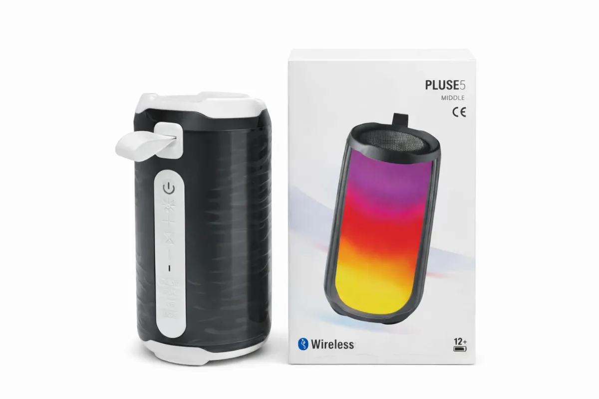 Portable Bluetooth Speaker with Dynamic LED Light Show KDM0643