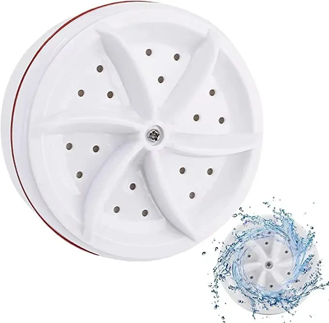 Portable Mini Ultrasonic Turbine Washing Machine USB KDM0629