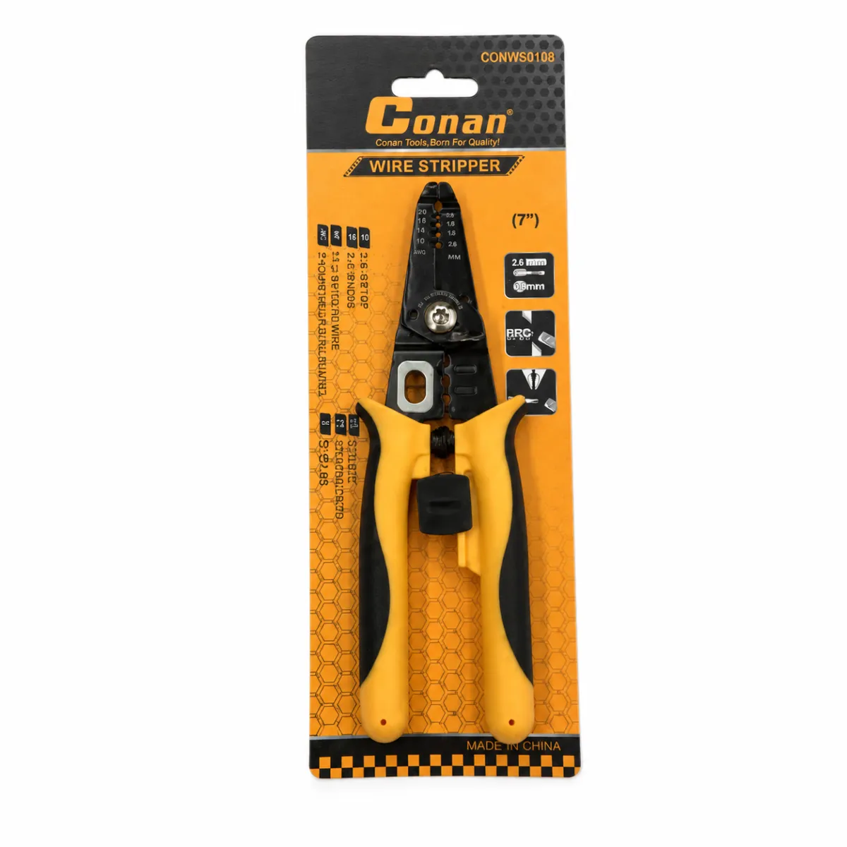 Conan 7" Multi-Function Wire Stripper, Cutter and Crimper