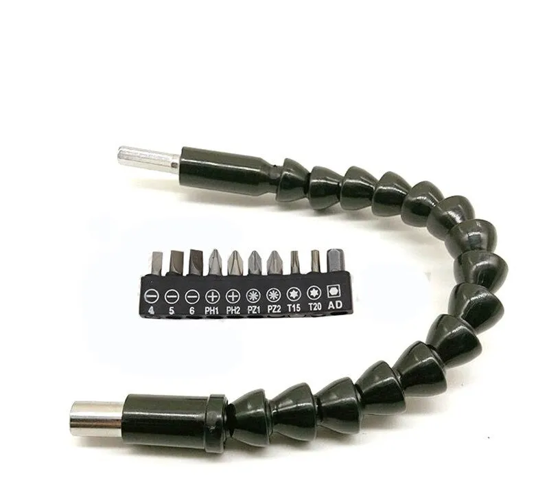 Flexible Drill Bit Extension Shaft with Bits – DIY Essential KDM0088