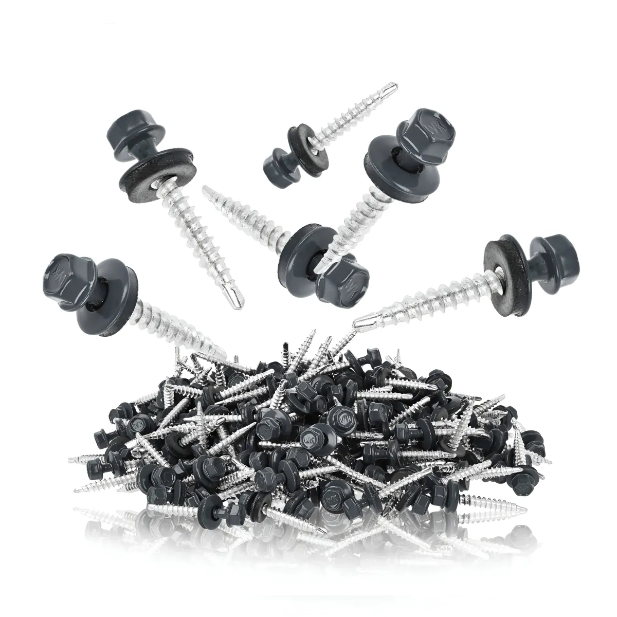 SELF DRILLING FARMER SCREW 4.8x35 RAL 7016 250 PCS - WFD-48035-7016