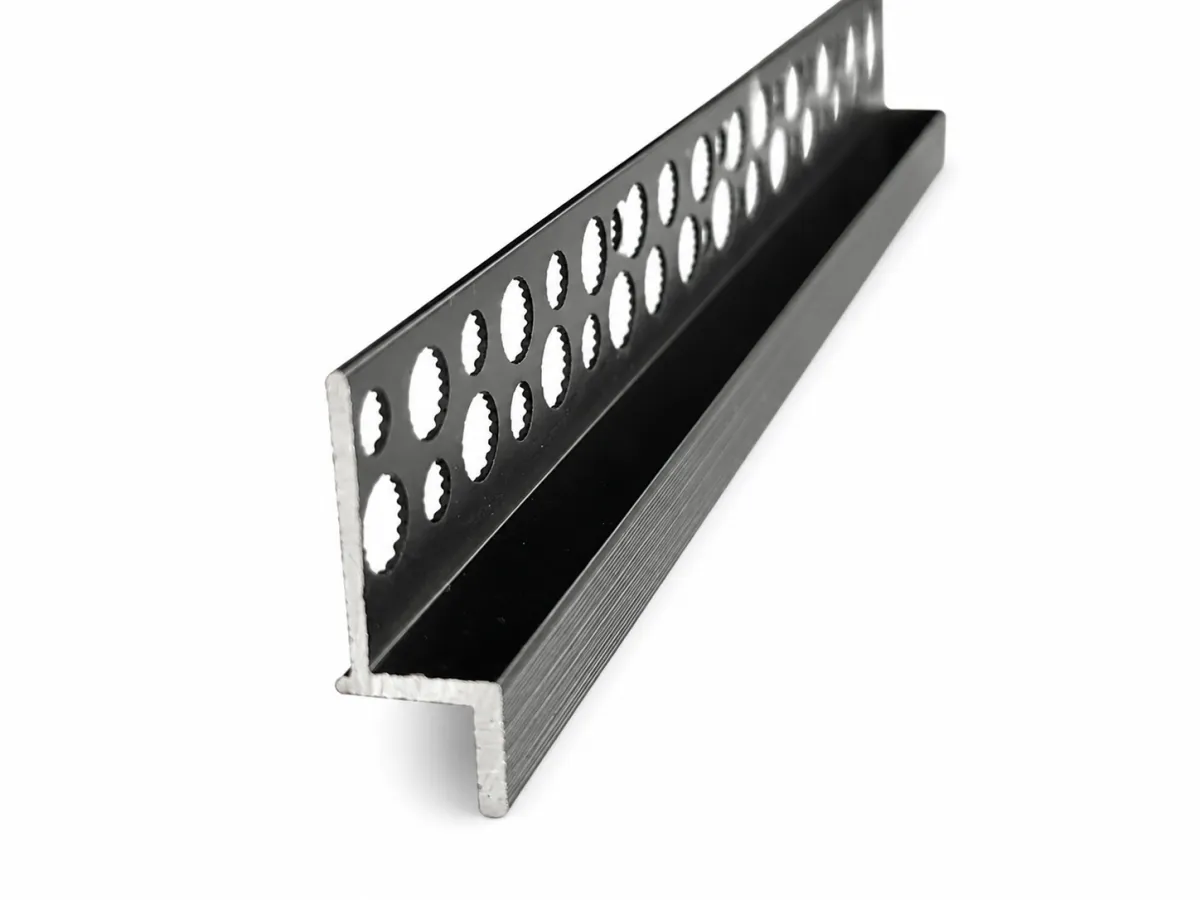 Alumīnija LED profils 3m pamatne melna 36.2mm
