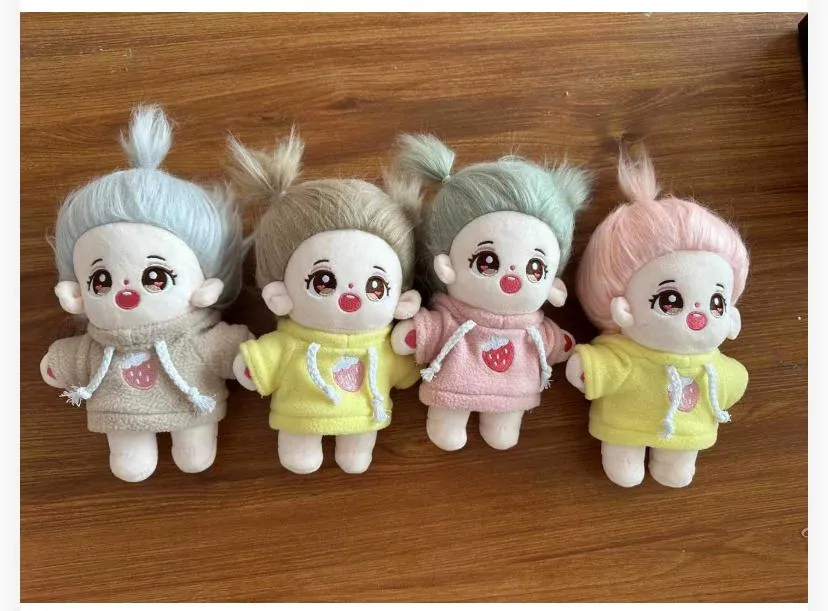 four plush anime-style