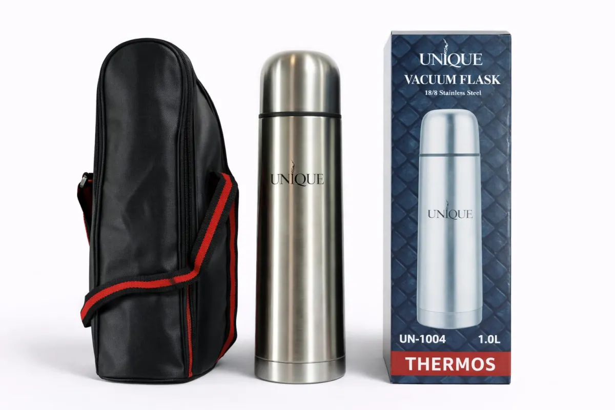 Stainless Steel Thermos 1000ml Double Wall Insulated Flask
