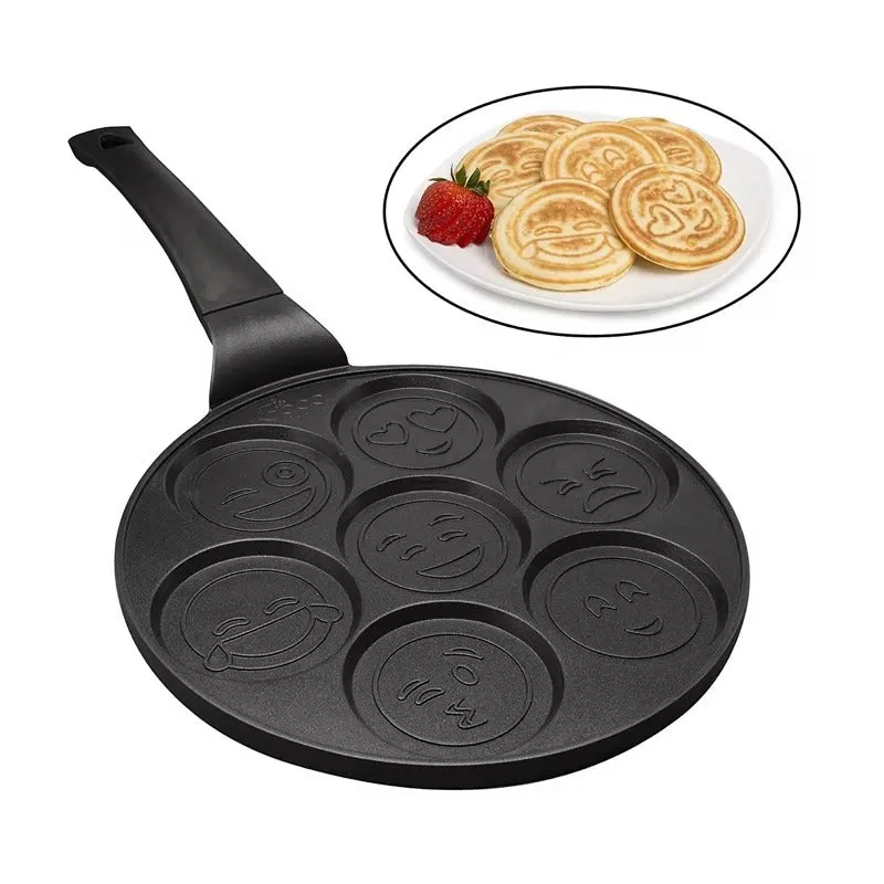 Smiley Face Pancake Pan - Non-Stick Breakfast Skillet KDM0533