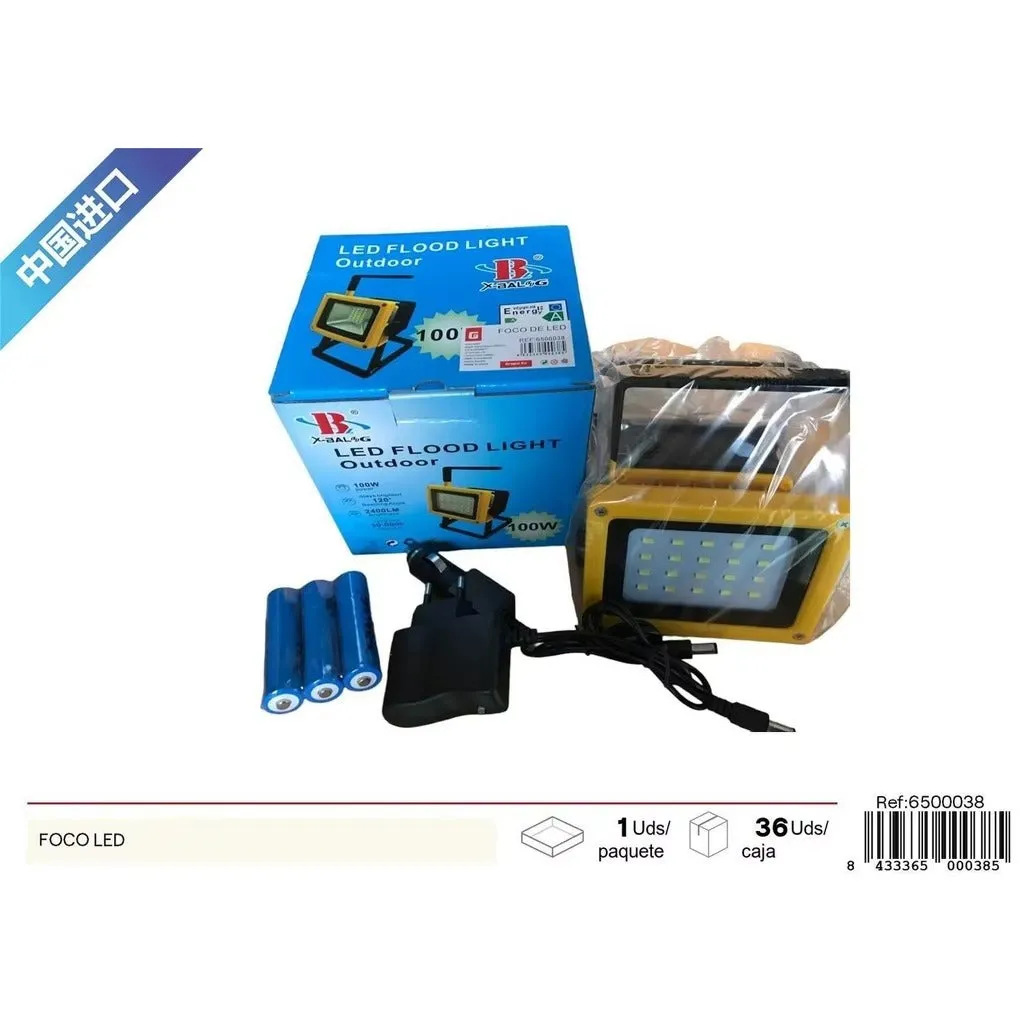 Portable Rechargeable LED Flood Light 100W X-BALAG KDM0657