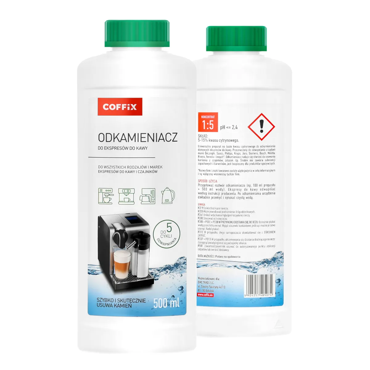 Descaler for Coffee Espresso Machines 500ml COFFIX