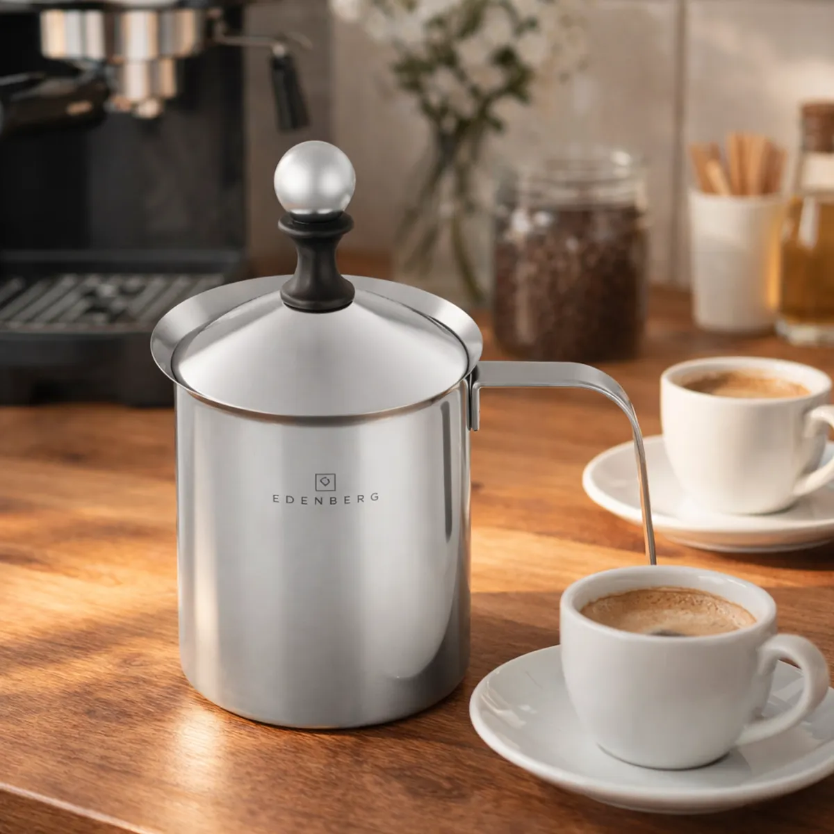 Edenberg Stainless steel Milk frother 400 ml | EB-8917