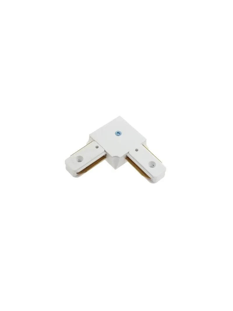 Track connector angled white KYS0182
