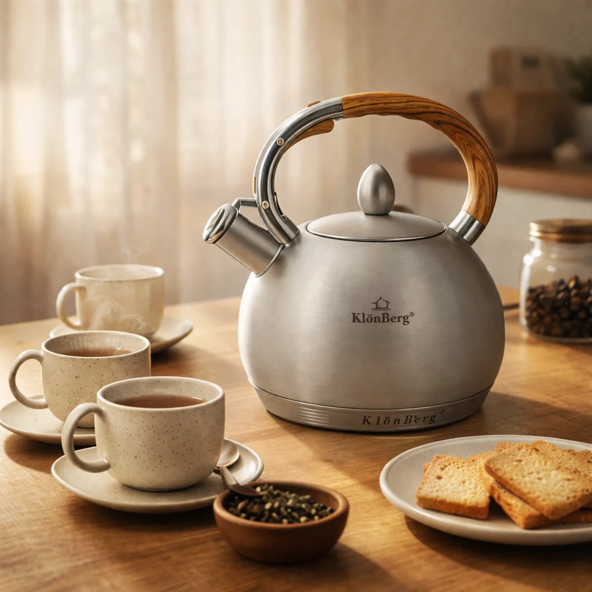 Whistling Kettle 3L Stainless Steel Gas and Induction KB-6639
