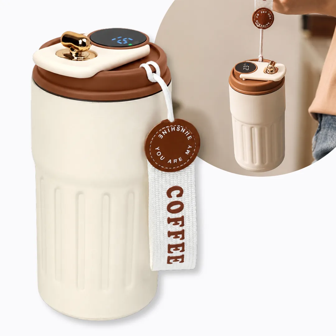 Stainless Steel Thermal Mug with LED Temperature Display 450 ml  TCM1112