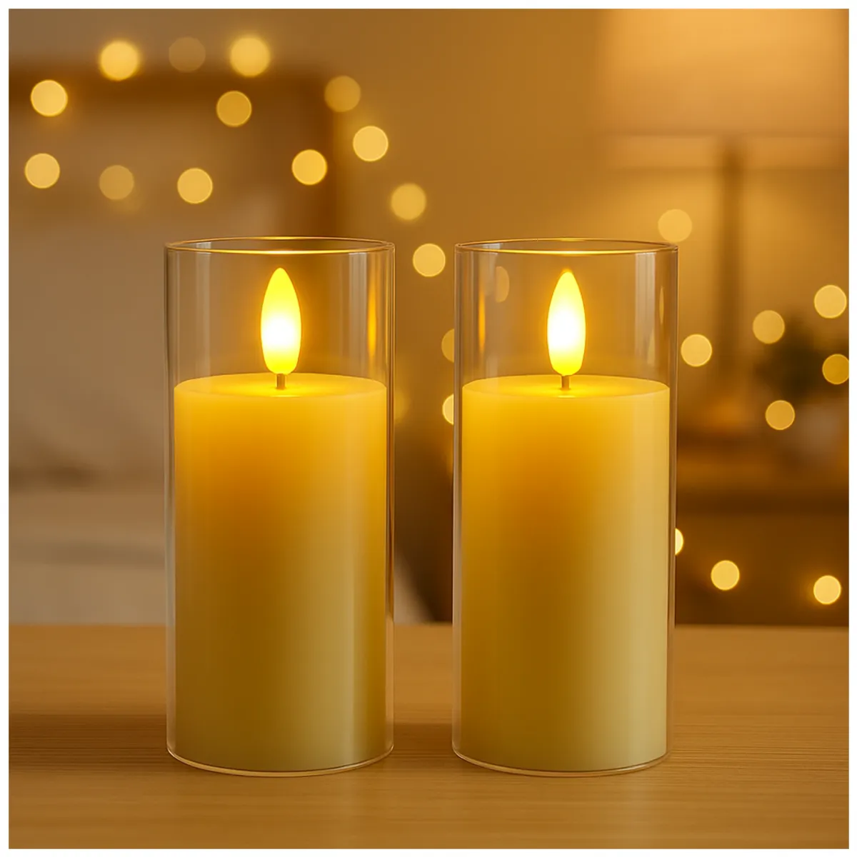 LED Pillar Candle Light – 12 PCS – 5×17.5CM – L090579
