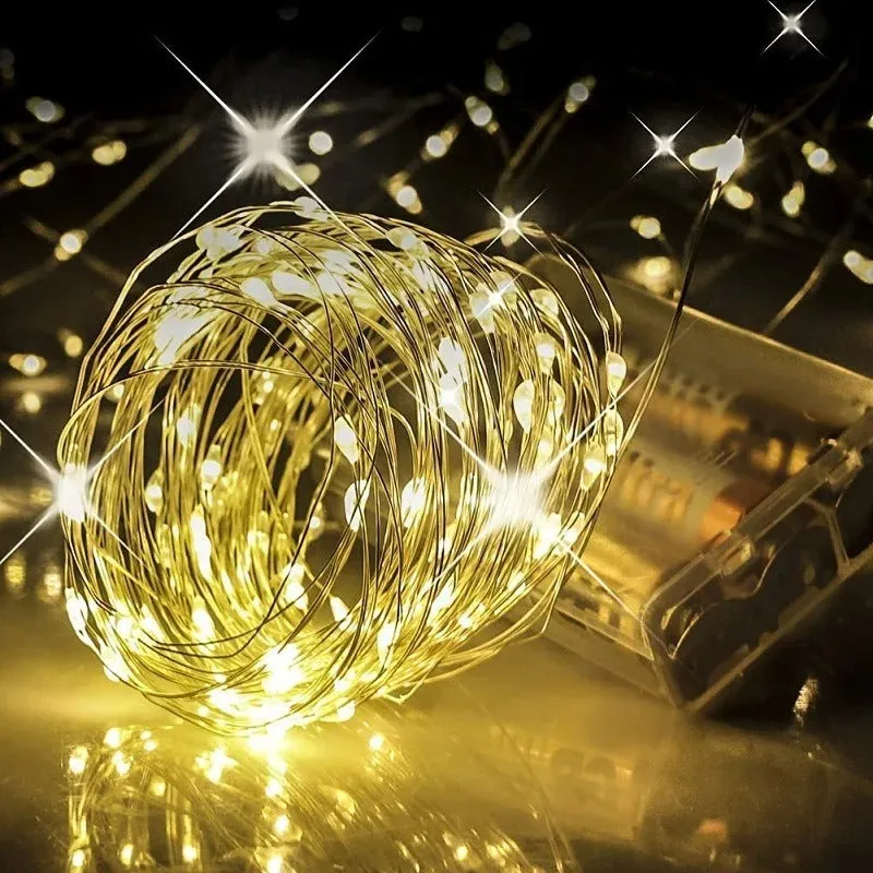 LED String Light, USB/Battery Powered, Copper Wire, 10 M - Party, Wedding and Holiday Decoration KDM1088