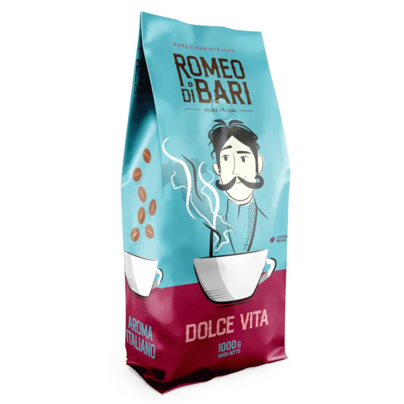 Whole Bean Coffee Romeo Di Bari Dolce Vita 1kg
