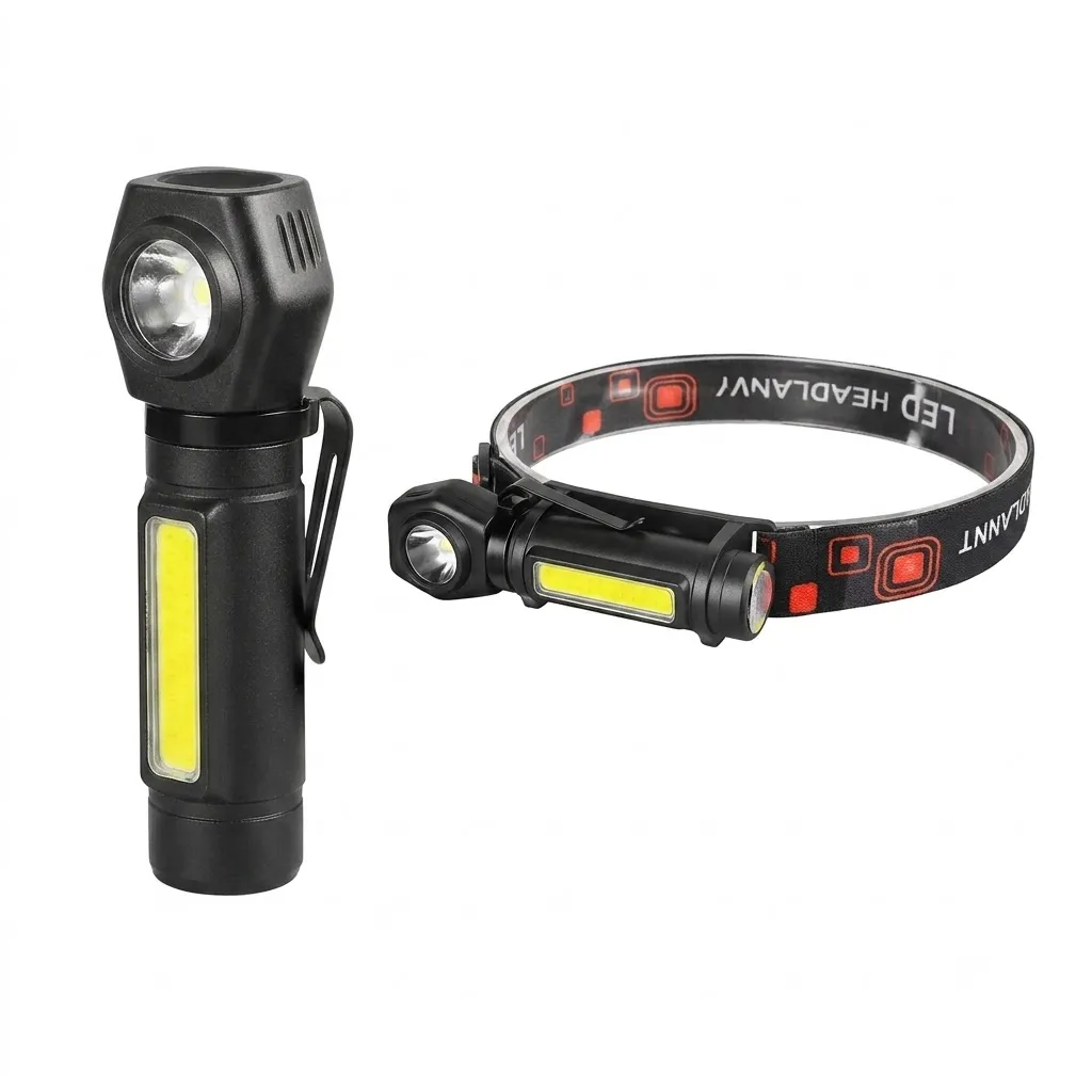 Dual Purpose Rechargeable LED Headlamp- VK-14