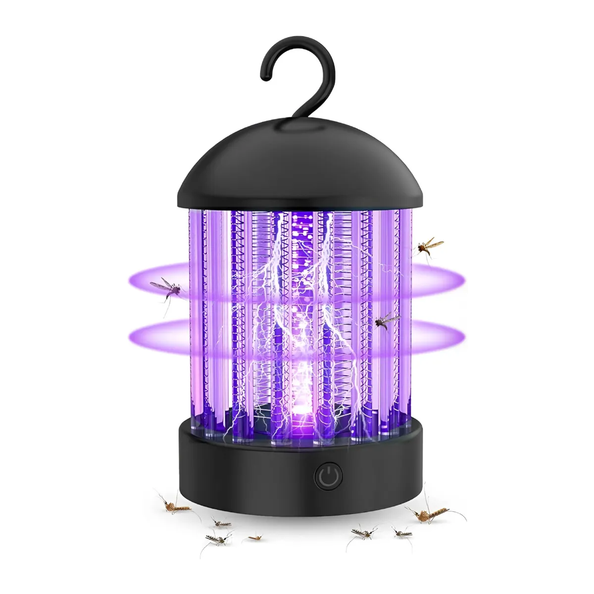 Lampa LED UV 2w1 pułapka na owady ładowalna nocna przenośna