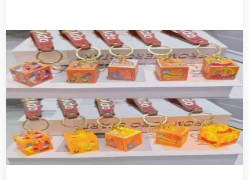 789026 Cute Capybara Cartoon Magic Cube Keychain Collection