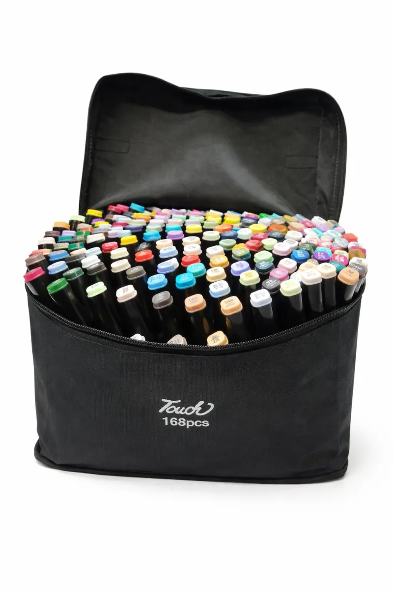 Touch Dual Tip Markers 168 Pieces KDM0371