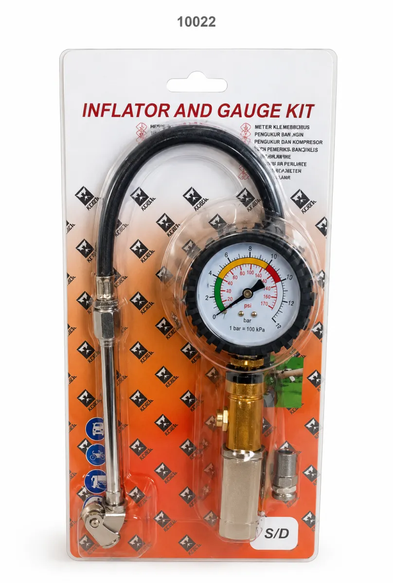 Professional Tire Pressure Gauge with Inflator | Workshop KDM0600