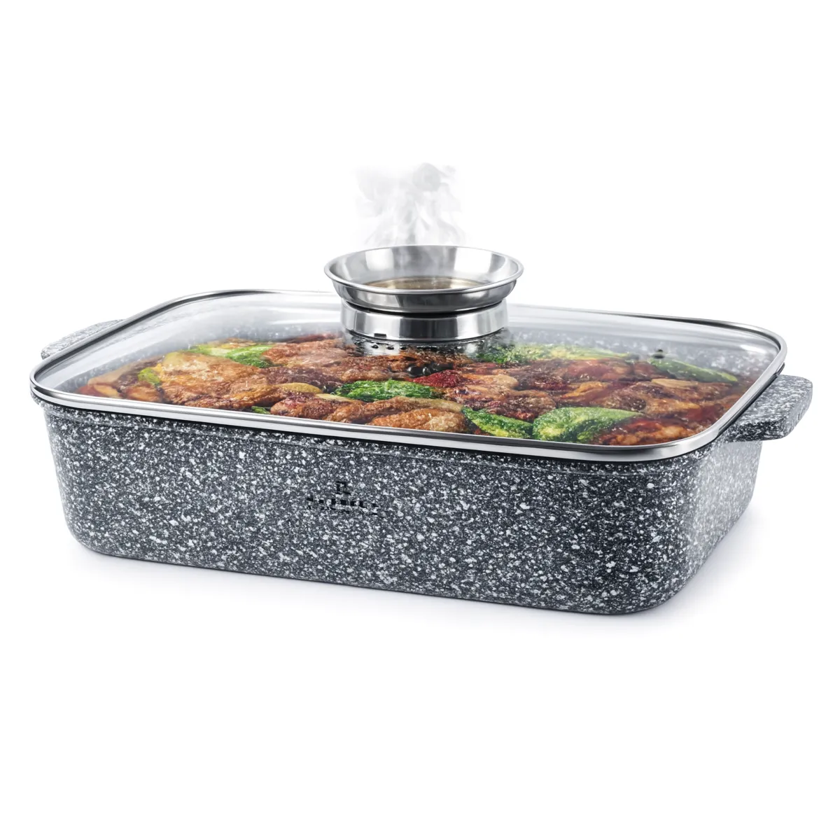 Edenberg Roasting Pan 30 cm Aluminium With Non Stick Coating - Gray EB-12125
