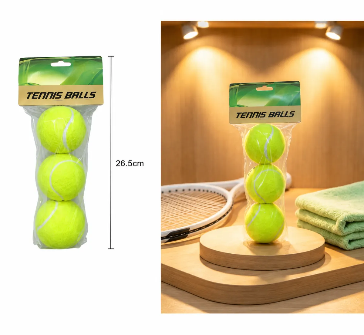3-Piece Tennis Ball Set – Practice Tennis Balls