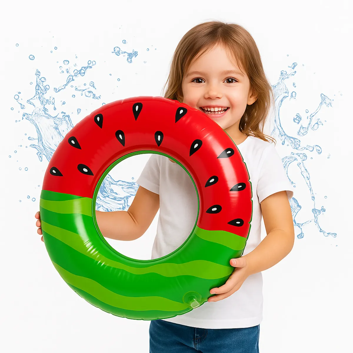 80cm Watermelon Swimming Ring For children - T140499