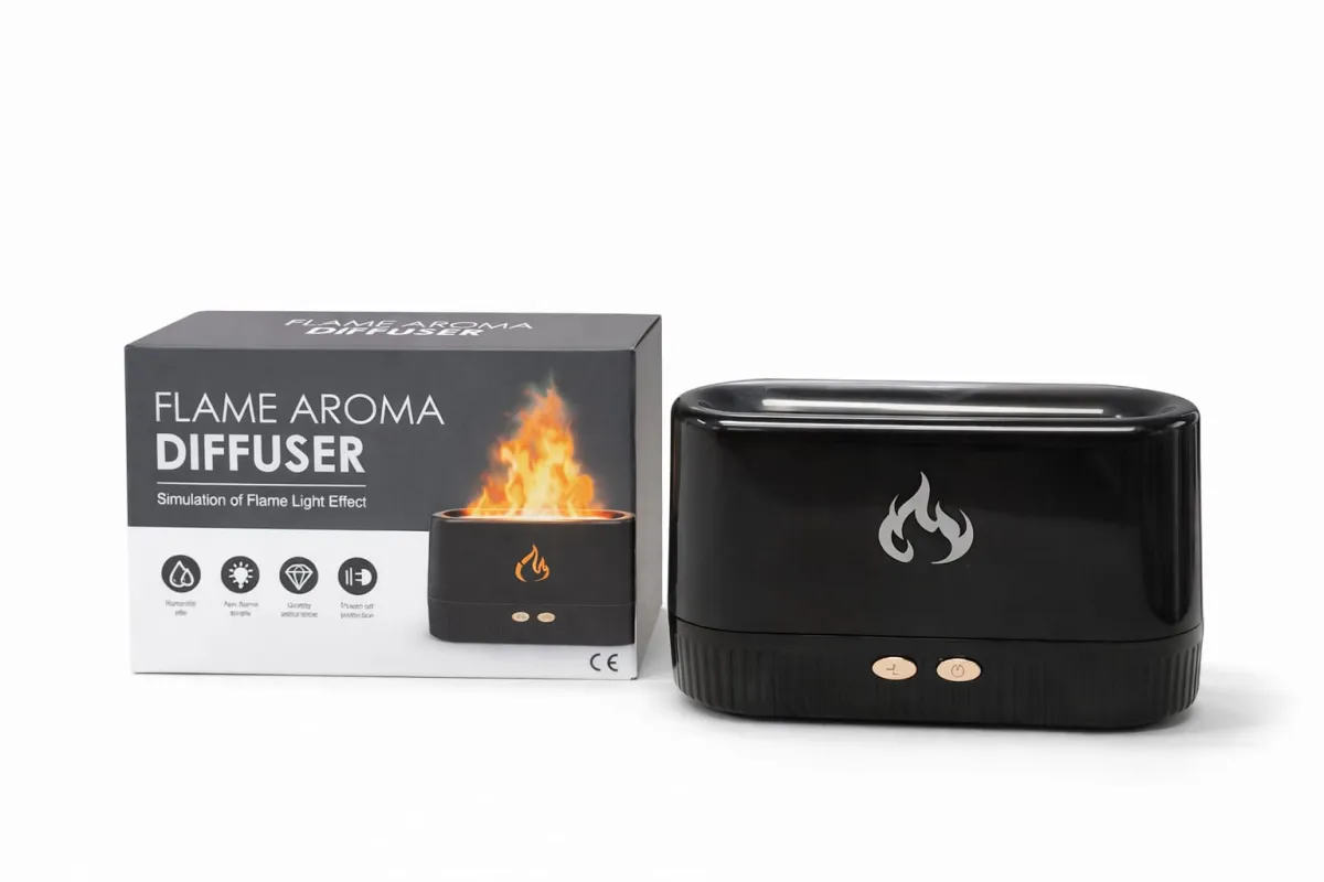 3D Flame Effect Ultrasonic Humidifier & Aroma Diffuser KDM0916
