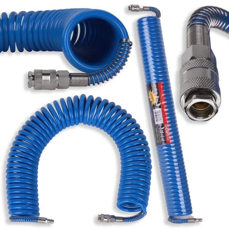 ONEX POLYURETHANE SPIRAL HOSE 15 M  - 1/4" AIR COMPRESSOR HOSE - 10 BAR - OX-851