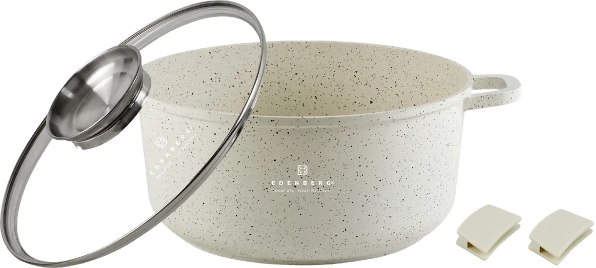 EDENBERG Round Pot 6.8l Marble Coating - EB-3955